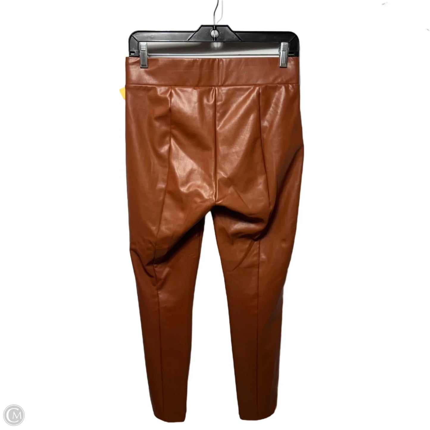 Faux Leather Leggings By Loft In Orange, Size: Sp