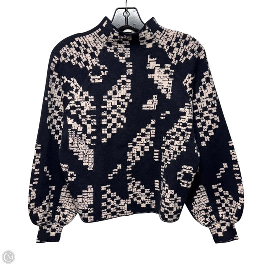 Sweater By Anthropologie In Black & Cream, Size: Xxs