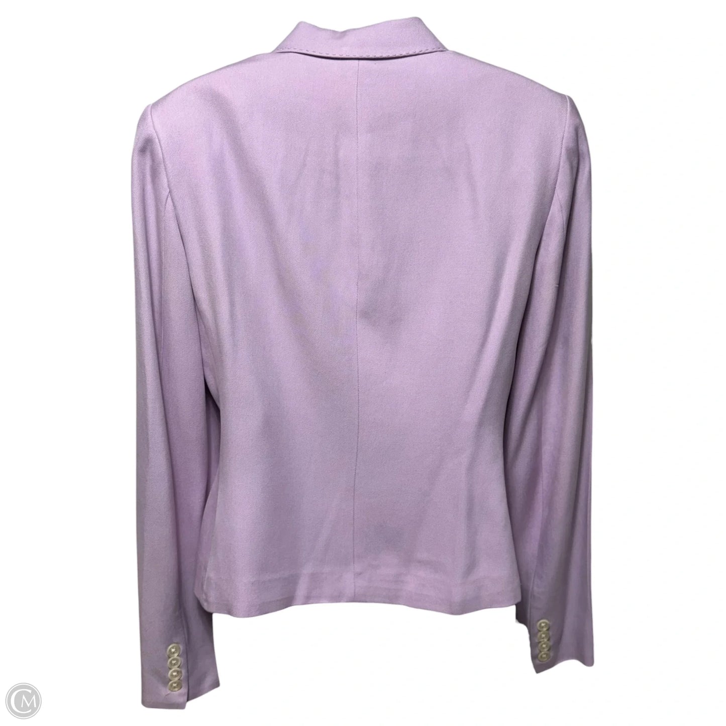 Silk Blazer By Lauren By Ralph Lauren In Purple, Size: 4
