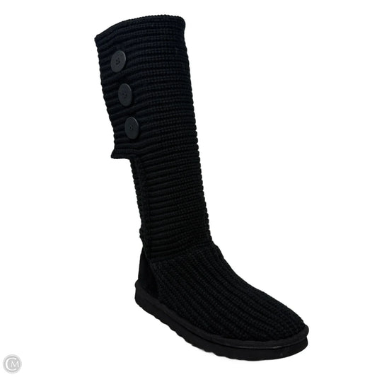 Classic Cardy Boots Designer By Ugg In Black, Size: 8