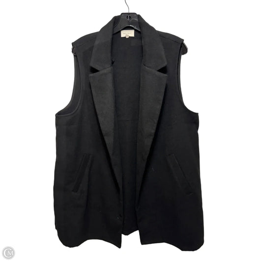 Vest Fleece By Melloday In Black, Size: 2x