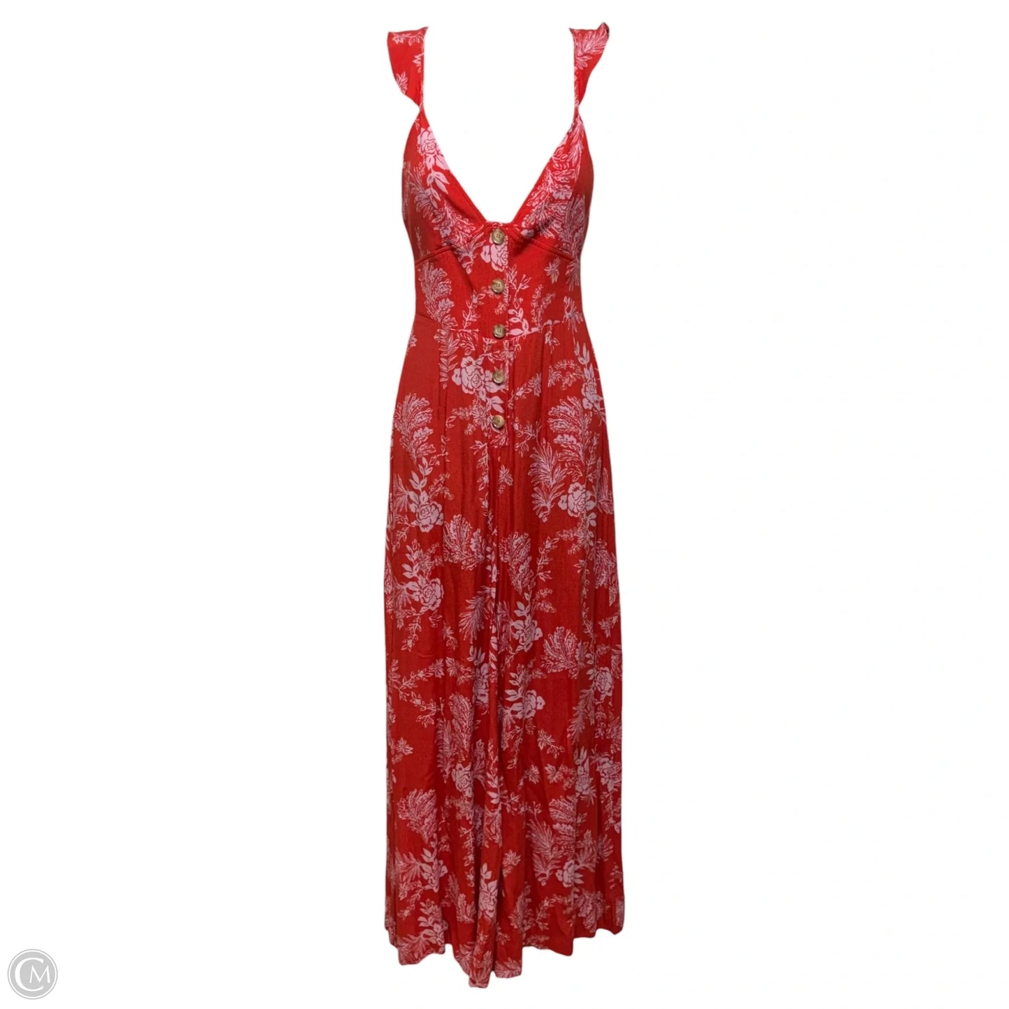 Be The One Jumpsuit Floral Jumpsuit By Free People In Red, Size: 0