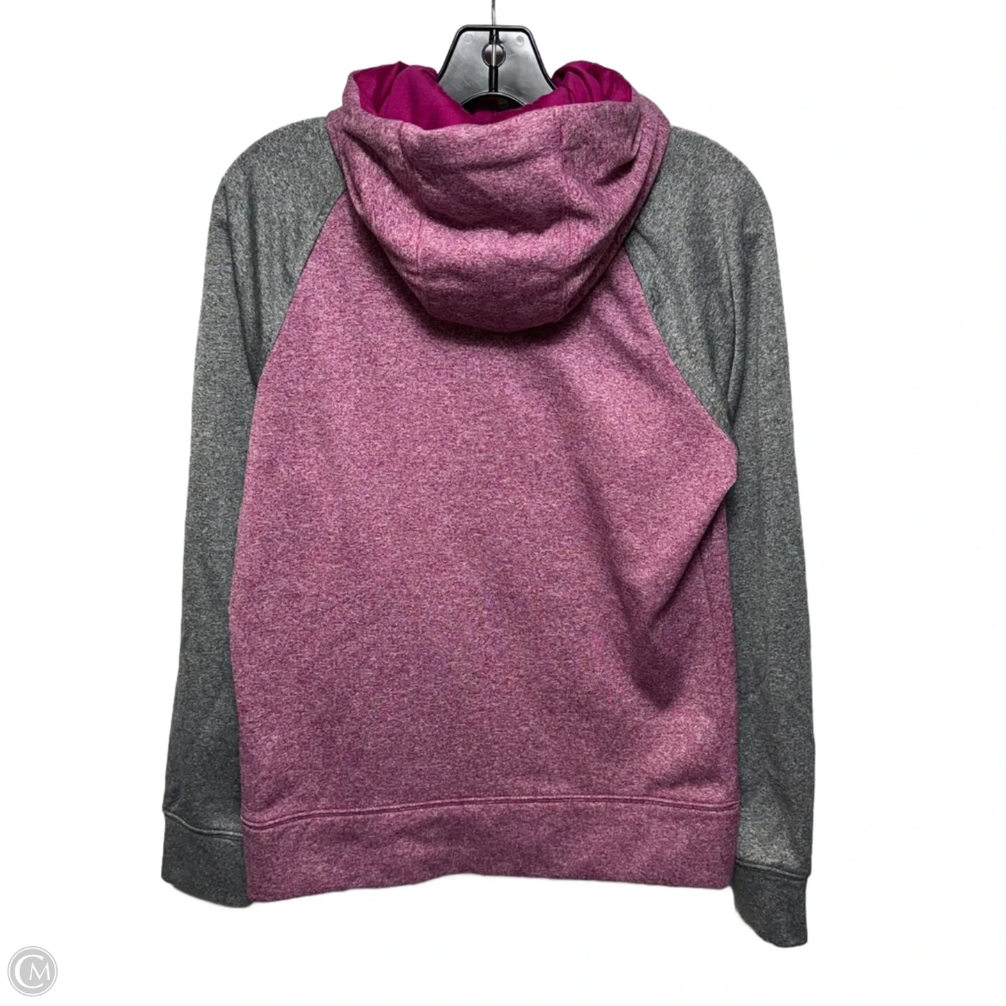 Athletic Jacket By The North Face In Grey & Pink, Size: M