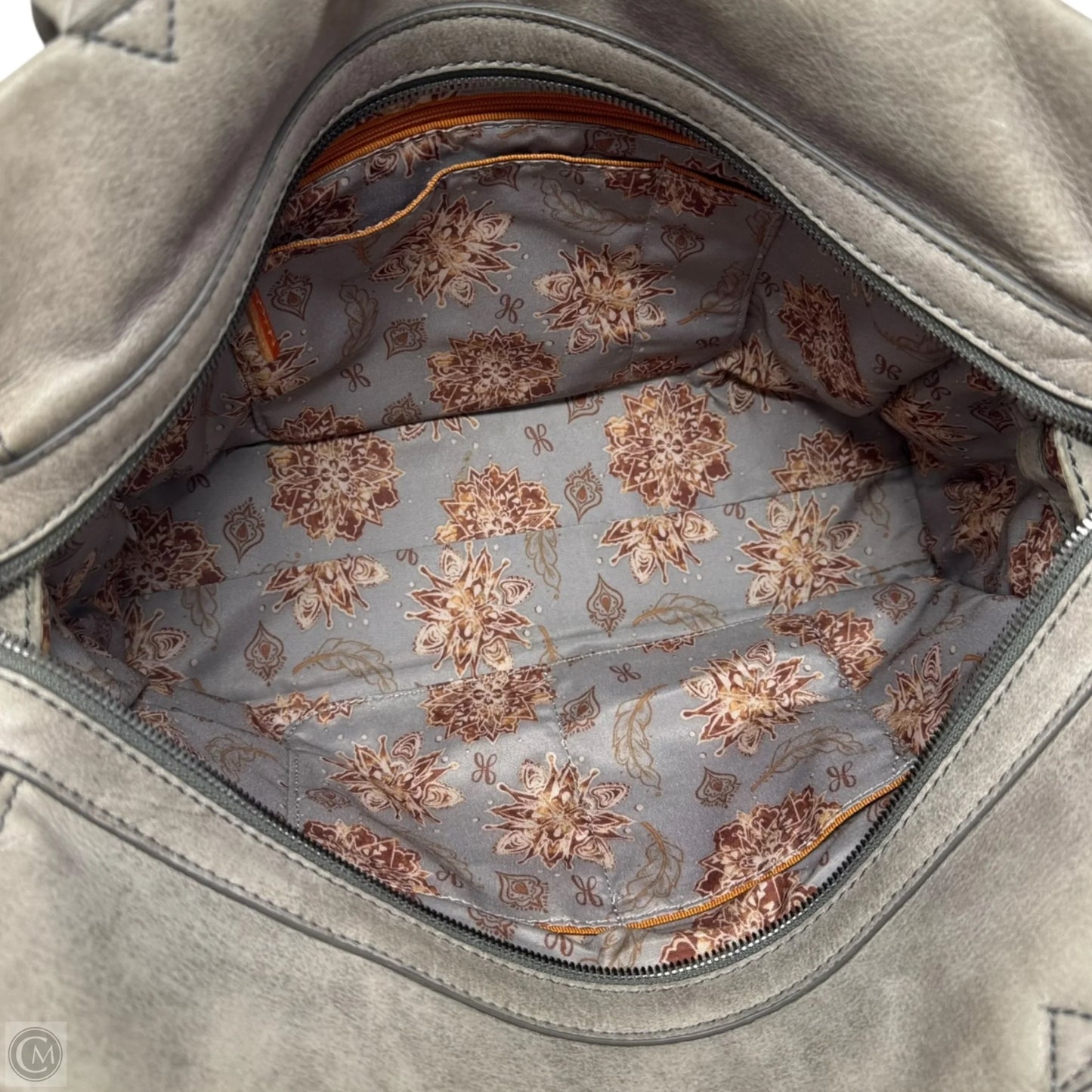 Seeker Tote Handbag Leather By Hobo Intl, Size: Medium