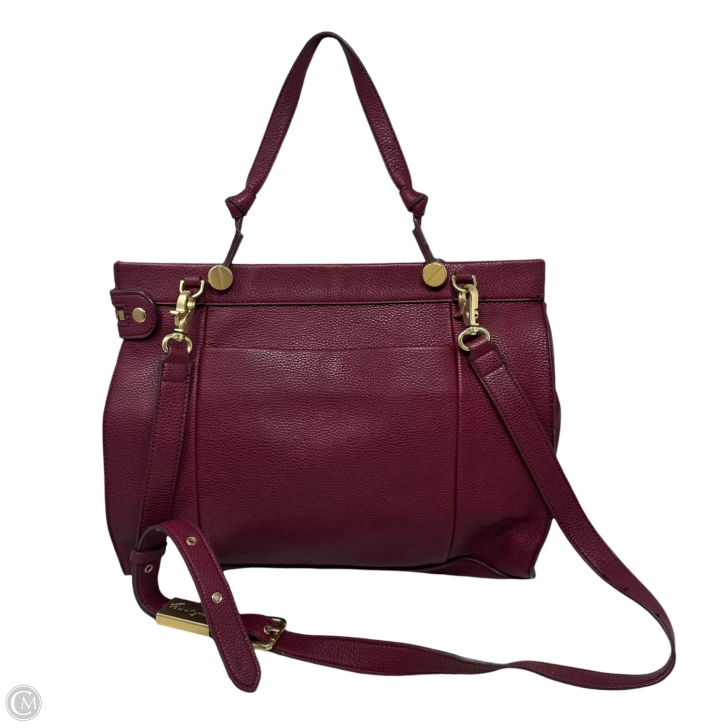 Handbag Leather By Foley & Corinna, Size: Large
