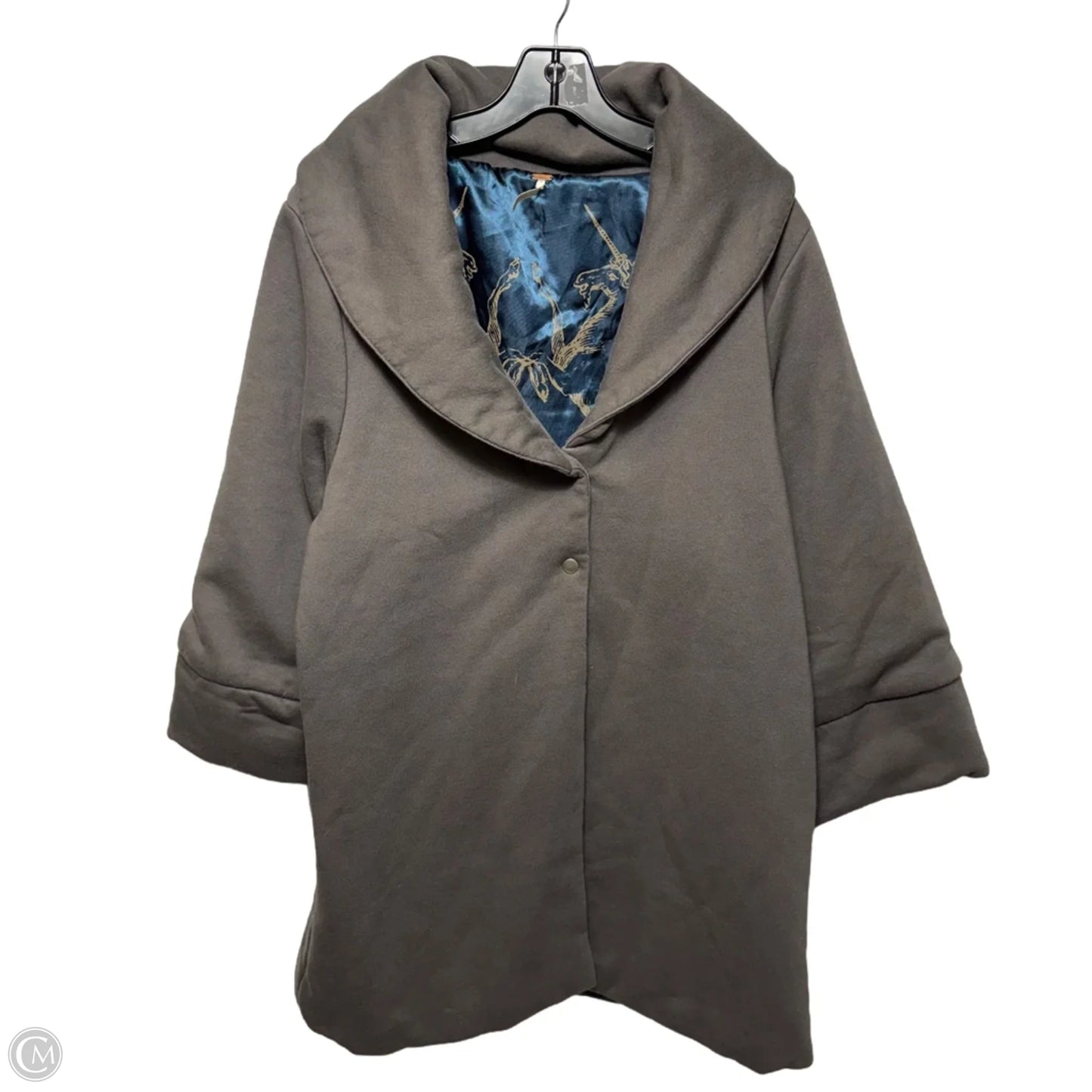 Jacket Puffer & Quilted By Free People In Grey, Size: L