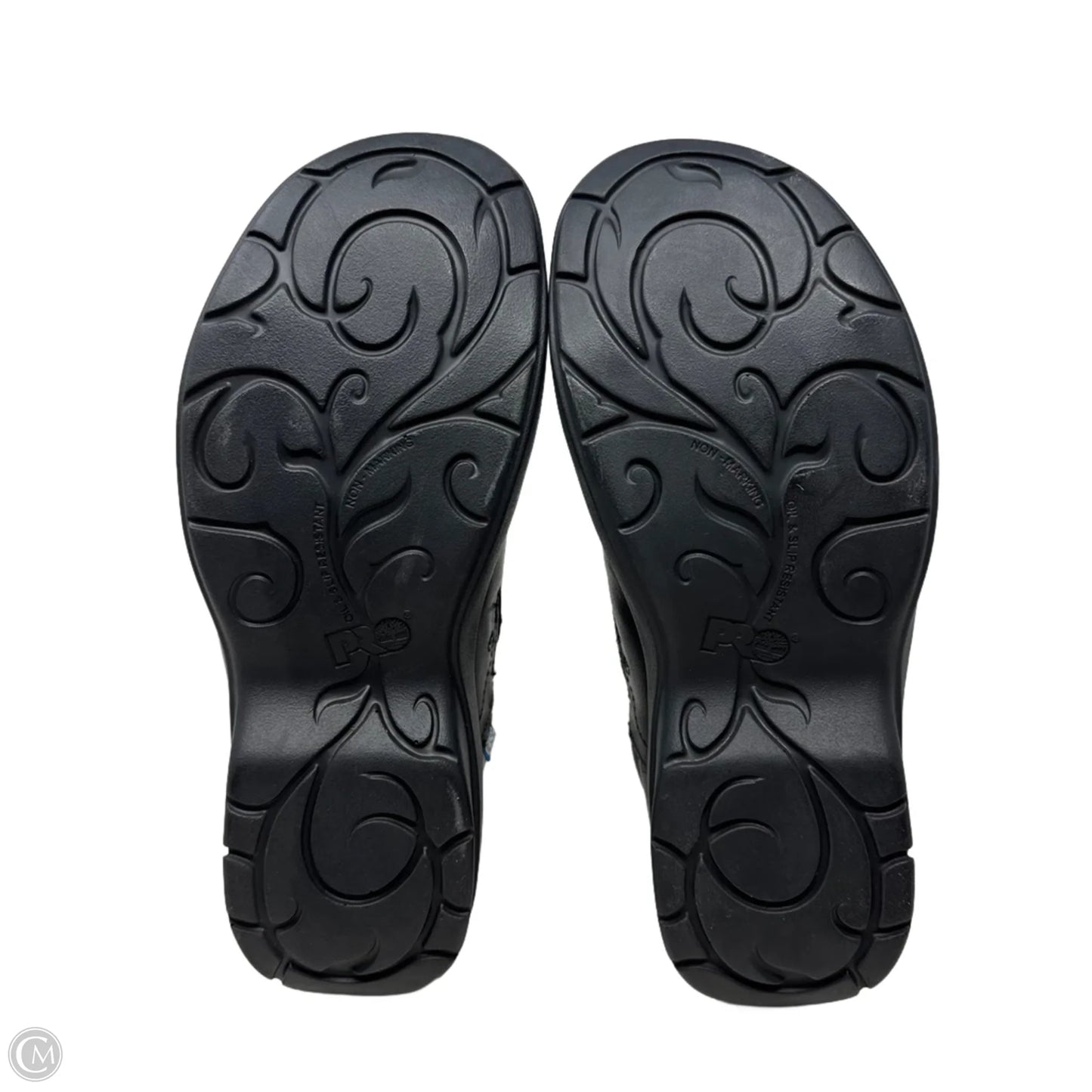 Slip Resistant Clog Shoes Flats By Timberland In Black, Size: 7
