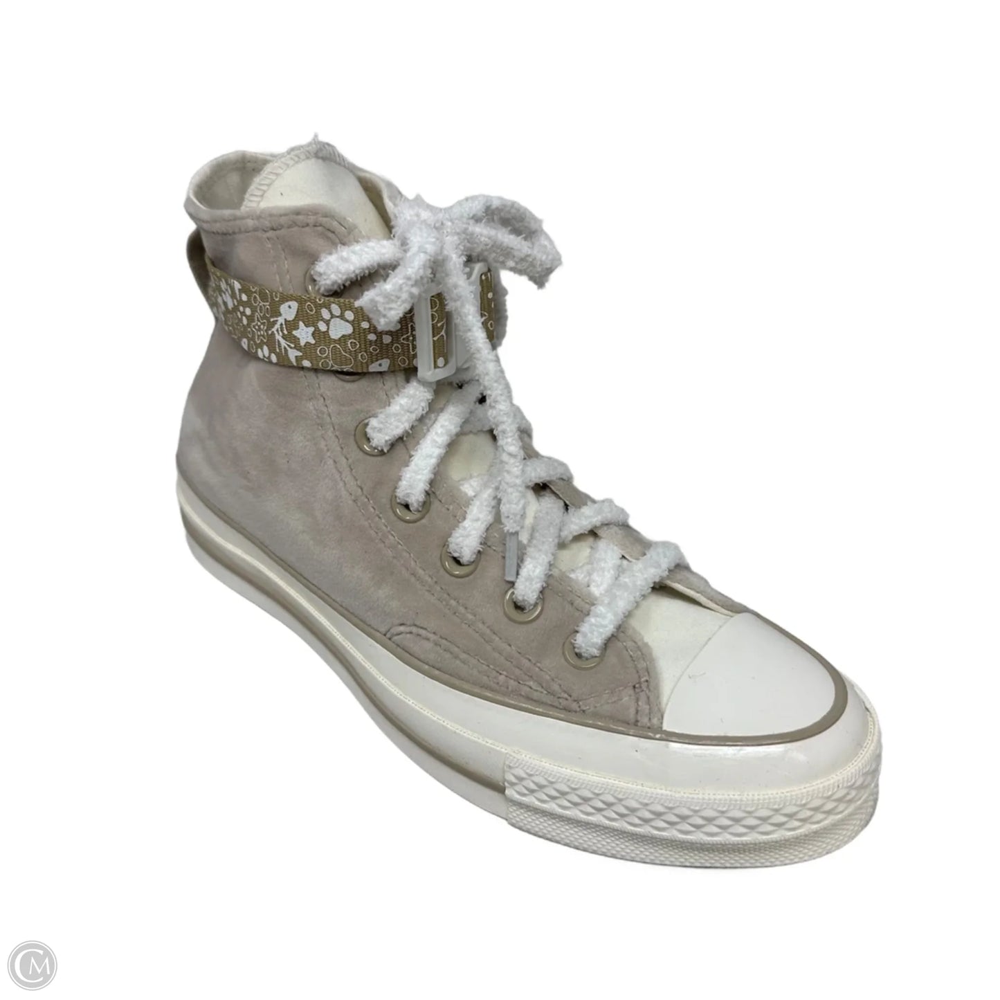 Velvet Kitty Shoes Sneakers By Converse In Cream, Size: 7