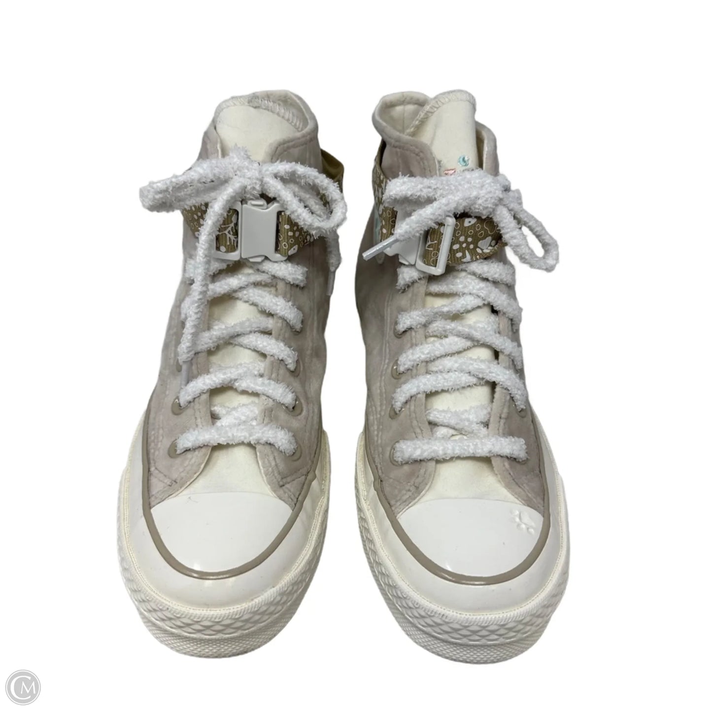 Velvet Kitty Shoes Sneakers By Converse In Cream, Size: 7