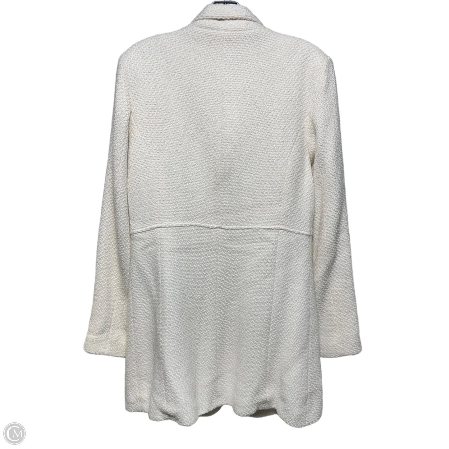 Wool Blend Coat By Bke In Cream, Size: L