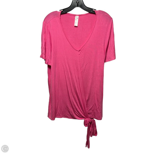 Top Long Sleeve By Heartloom In Pink, Size: 1x