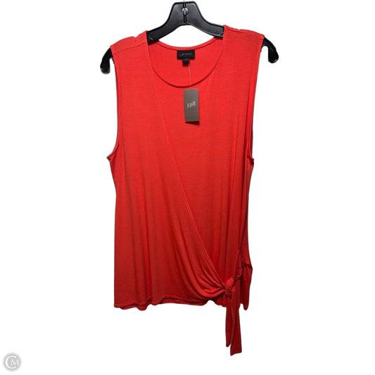 Top Sleeveless By J. Jill In Red Coral, Size: L