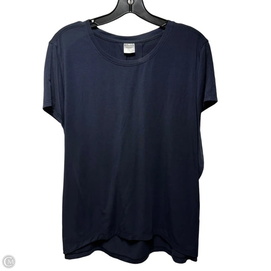 Athletic Top Short Sleeve By Athleta In Navy, Size: L