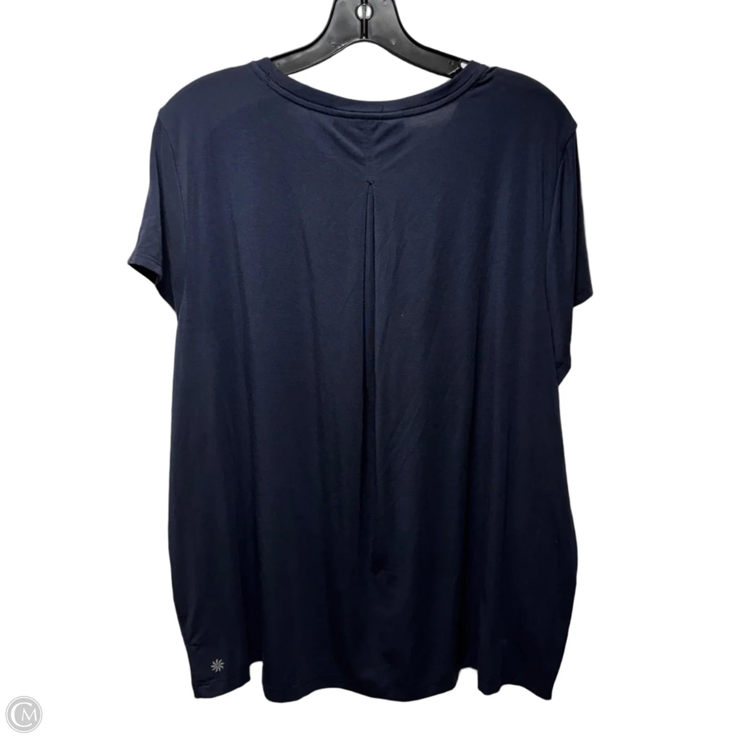 Athletic Top Short Sleeve By Athleta In Navy, Size: L