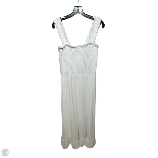 Dress Casual Maxi By Michael By Michael Kors In White, Size: L