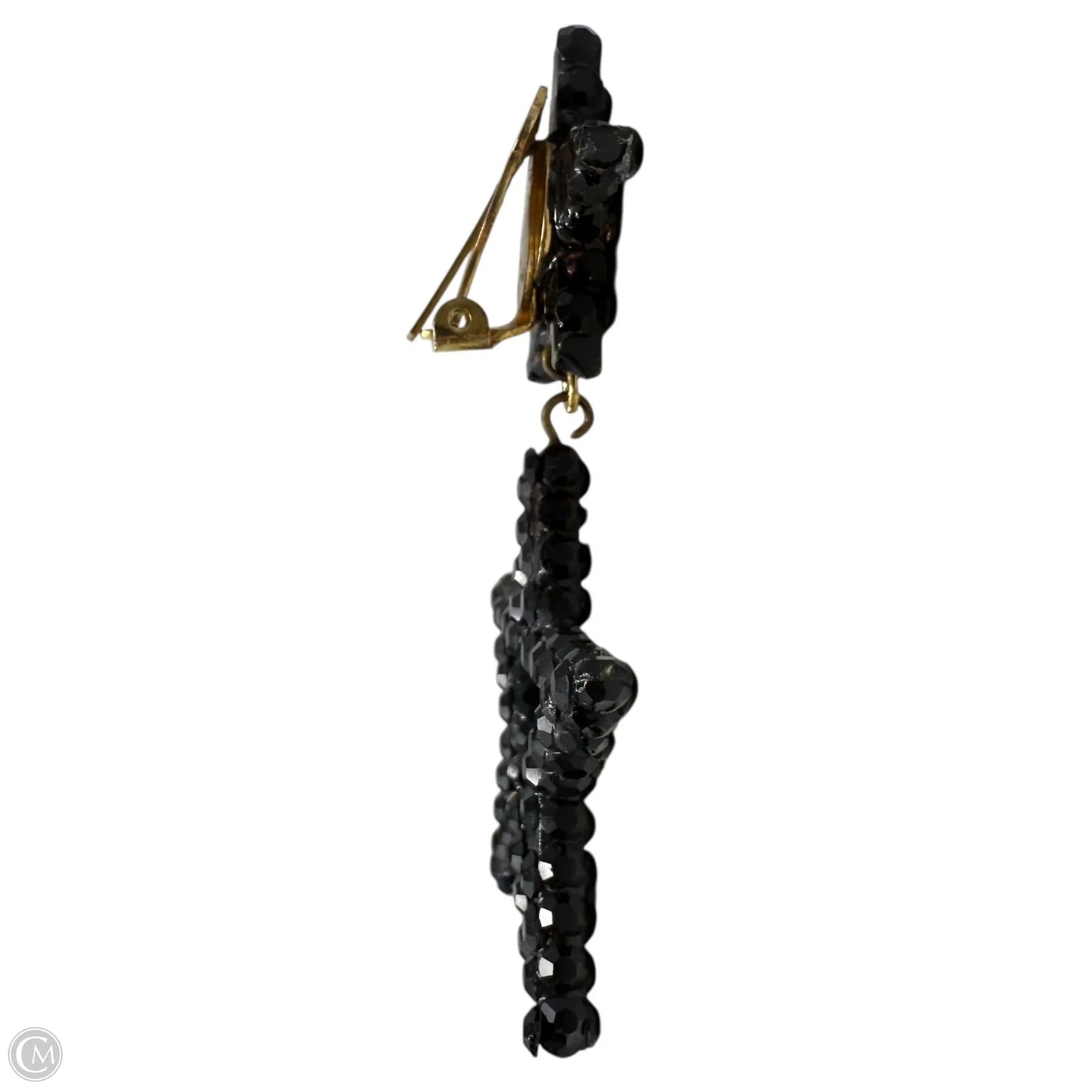 Crystal Double Star Clip Dangle Earrings By Richard Kerr