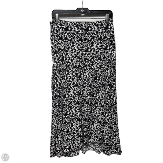 Skirt Maxi By Madewell In Black & White, Size: 4