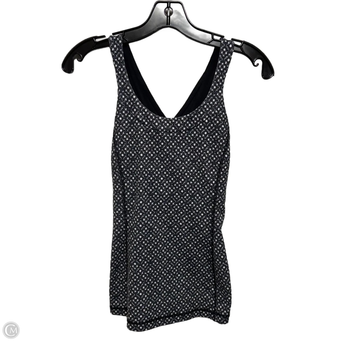Athletic Tank Top By Lululemon In Black & White, Size: 6