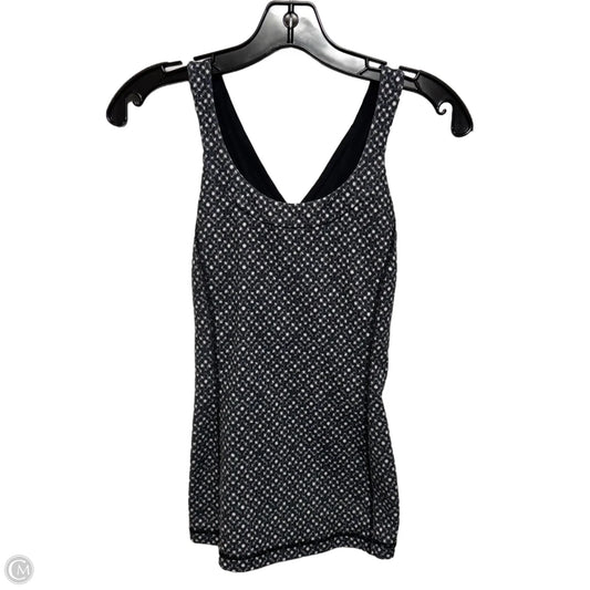Athletic Tank Top By Lululemon In Black & White, Size: 6