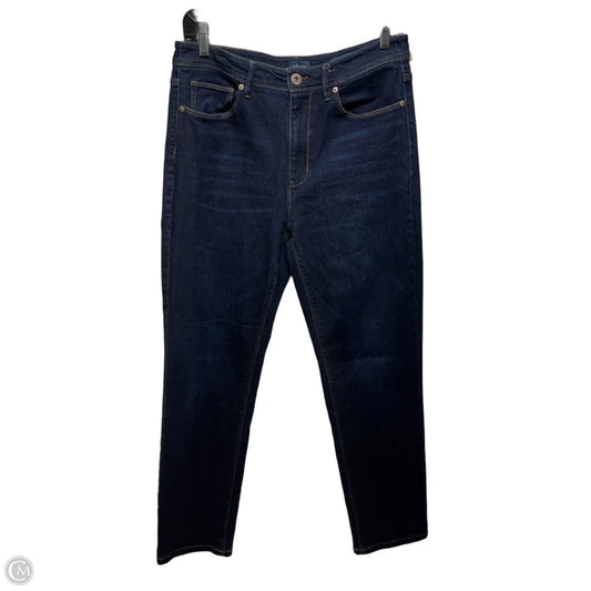 High Rise Straight Leg Jeans By J. Jill In Blue Denim, Size: 10
