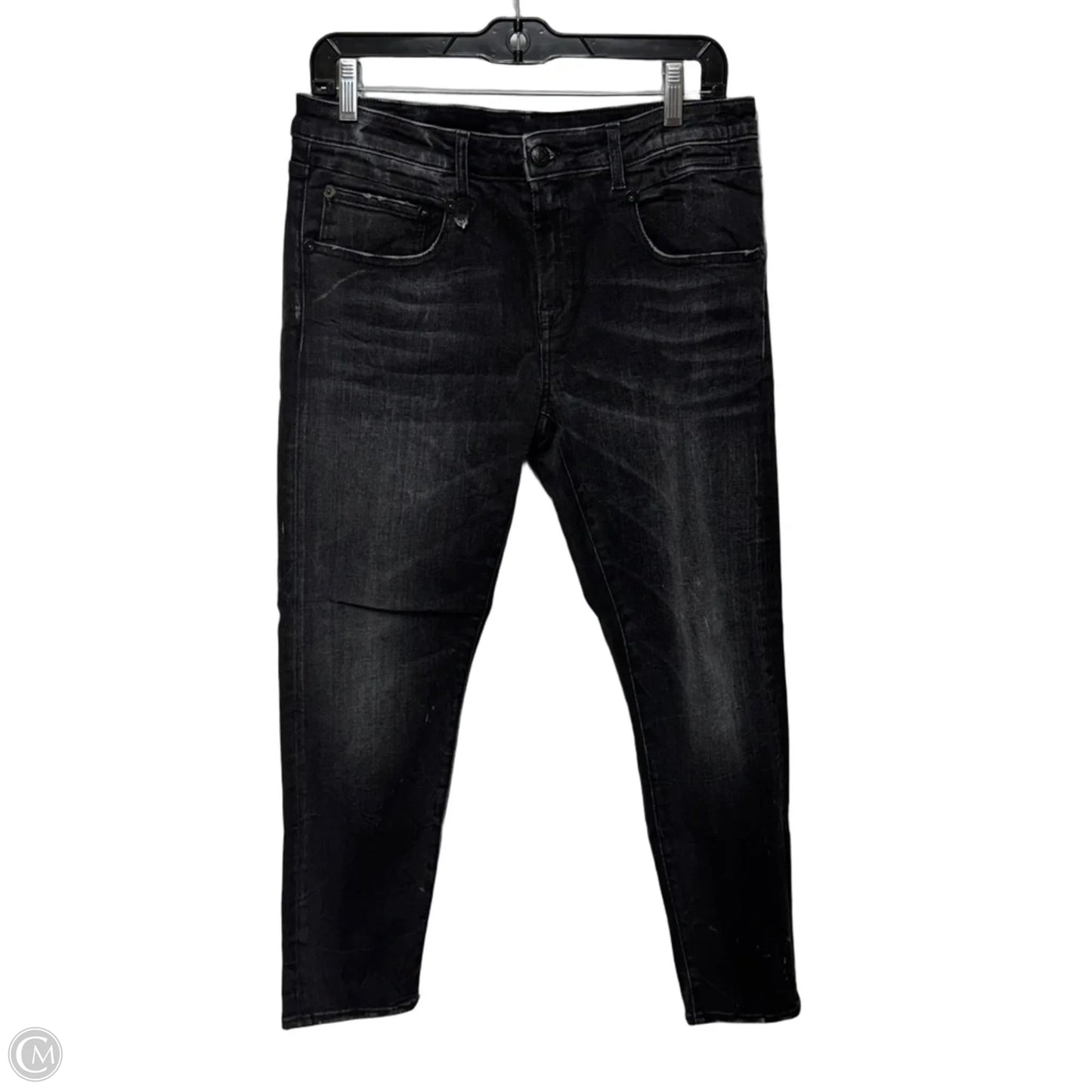 Boy Skinny Jeans By R13 In Black Marble, Size: 10/30