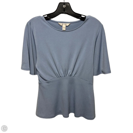 Top Short Sleeve By Banana Republic In Blue, Size: Xs
