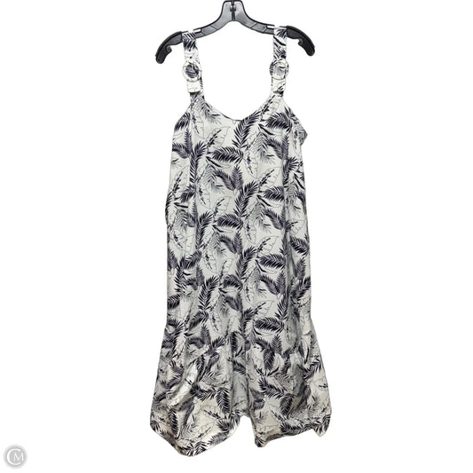 Buckle Strap Dress Casual Maxi By Stitch Drop In Black & White, Size: L