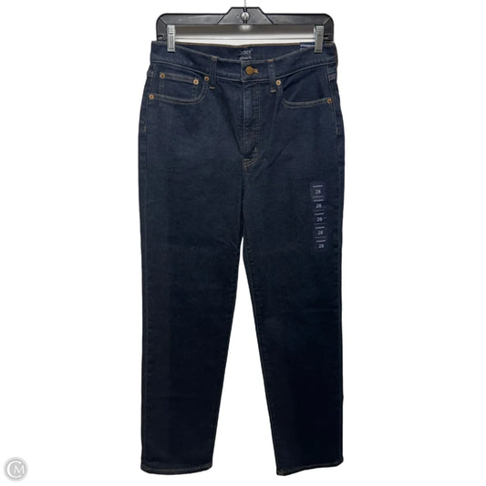Jeans Straight By J. Crew In Blue Denim, Size: 28