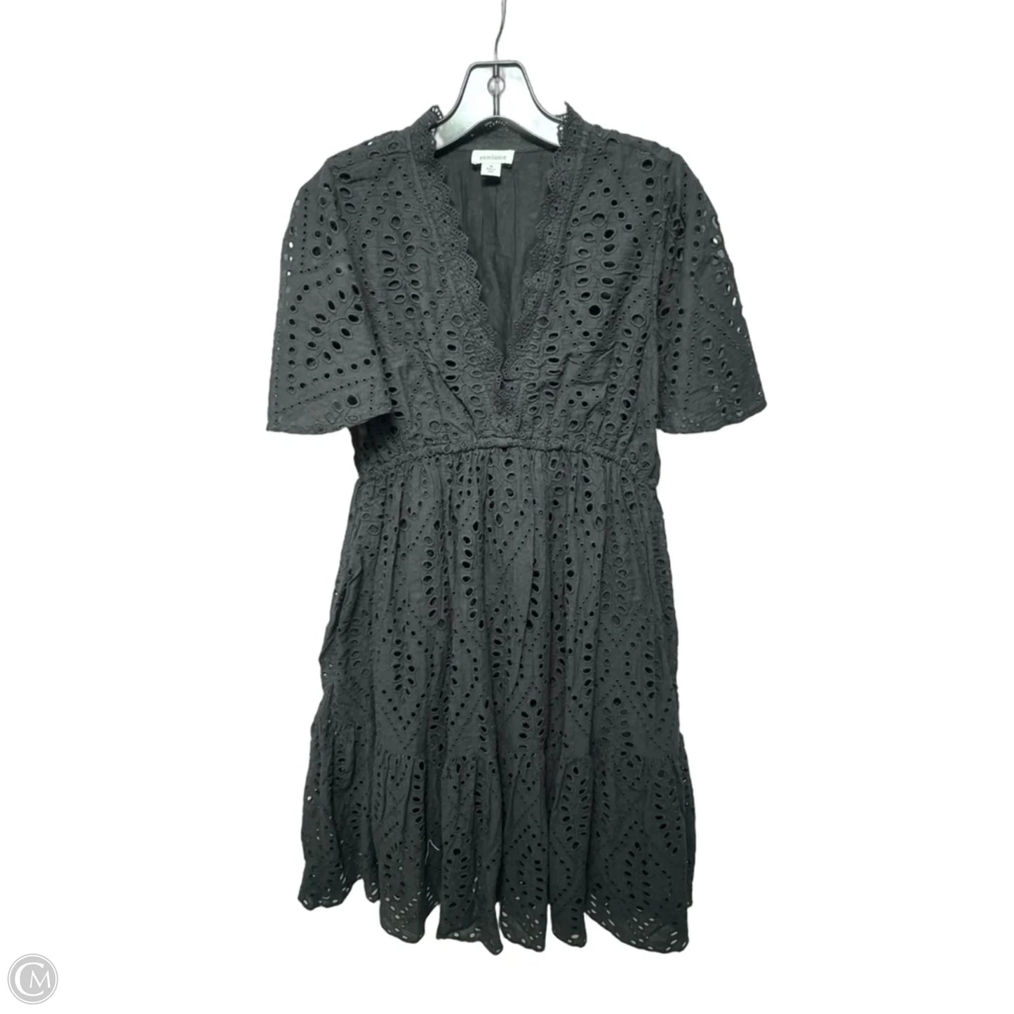 Juno Eyelet Midi Dress By Sundance In Black, Size: M