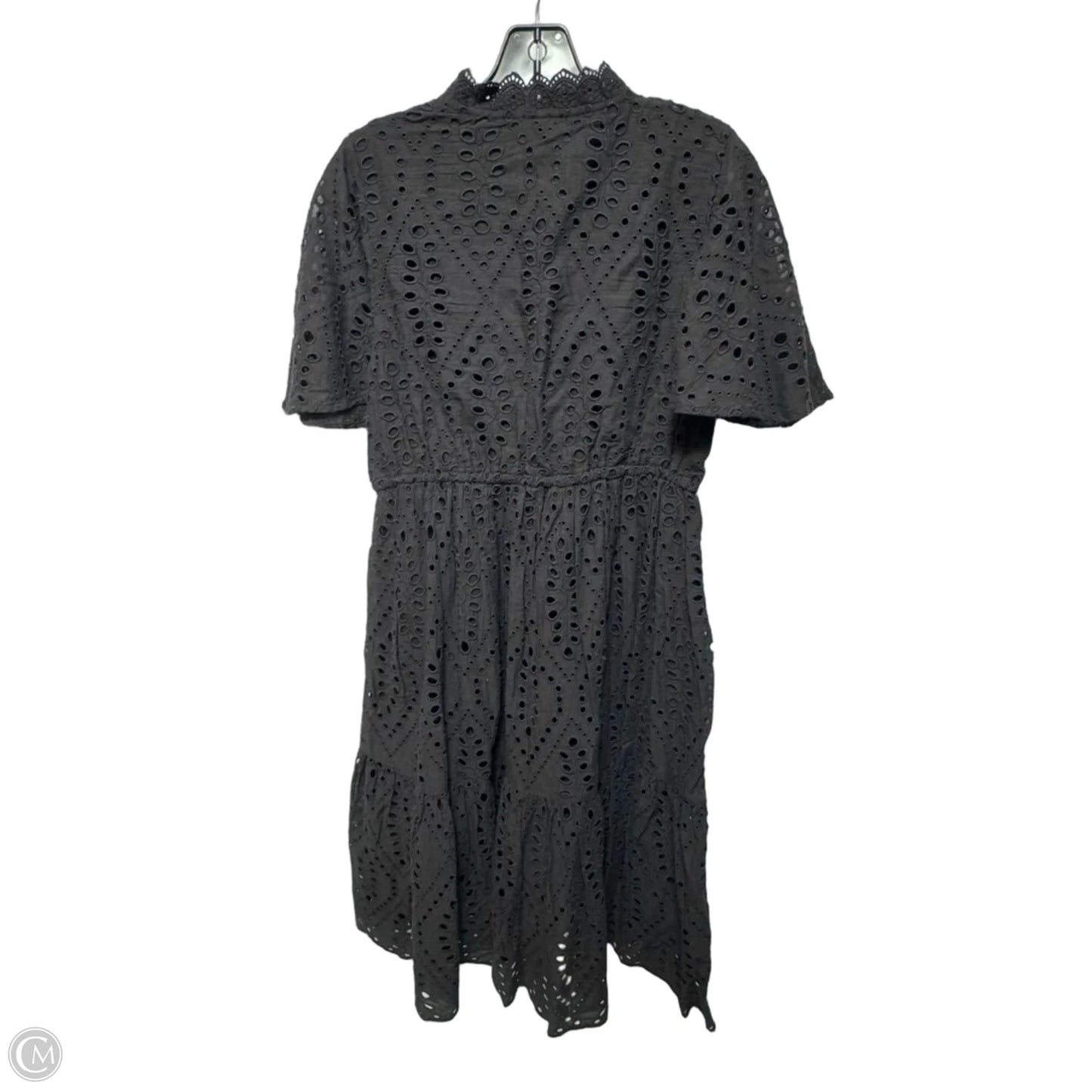 Juno Eyelet Midi Dress By Sundance In Black, Size: M