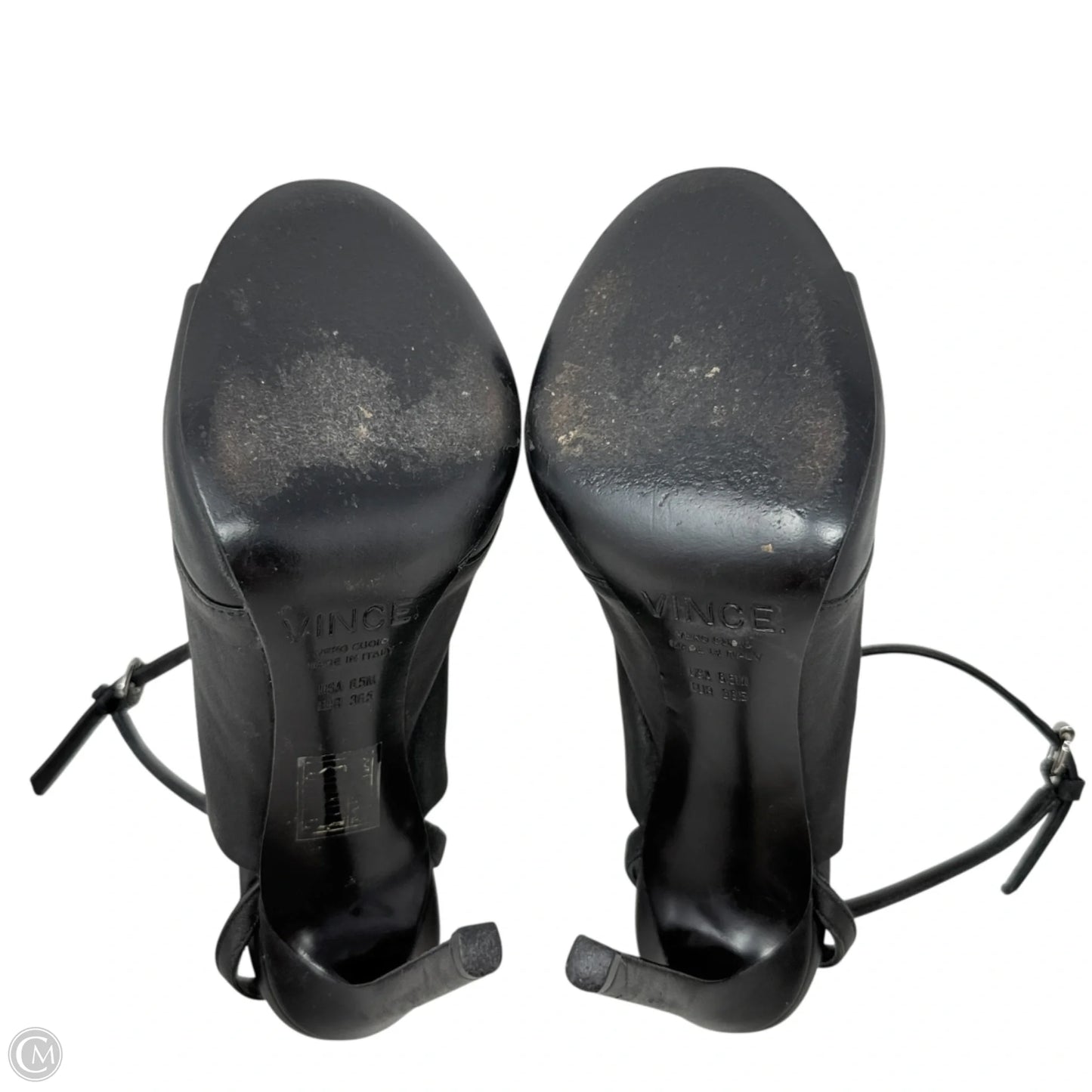 Grace Stiletto Mule Sandals 
 By Vince In Black, Size: 6.5