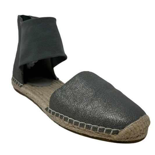 Coy Espadrille Skimmer Flat Sandals By Eileen Fisher In Grey & Tan, Size: 6