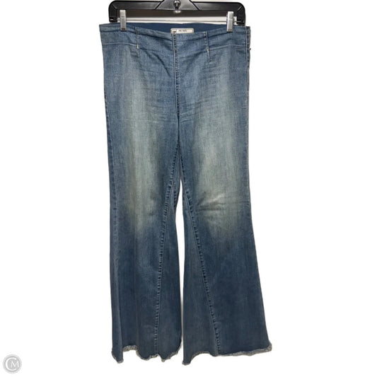 Jeans Flared By Free People In Blue Denim, Size: 28