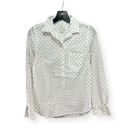 Polkadot Pattern Top Long Sleeve J. Crew, Size Xxs