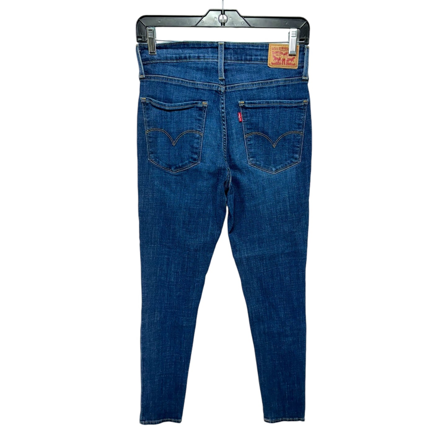 721 High Rise Skinny Jeans Skinny By Levis In Blue Denim, Size: 8