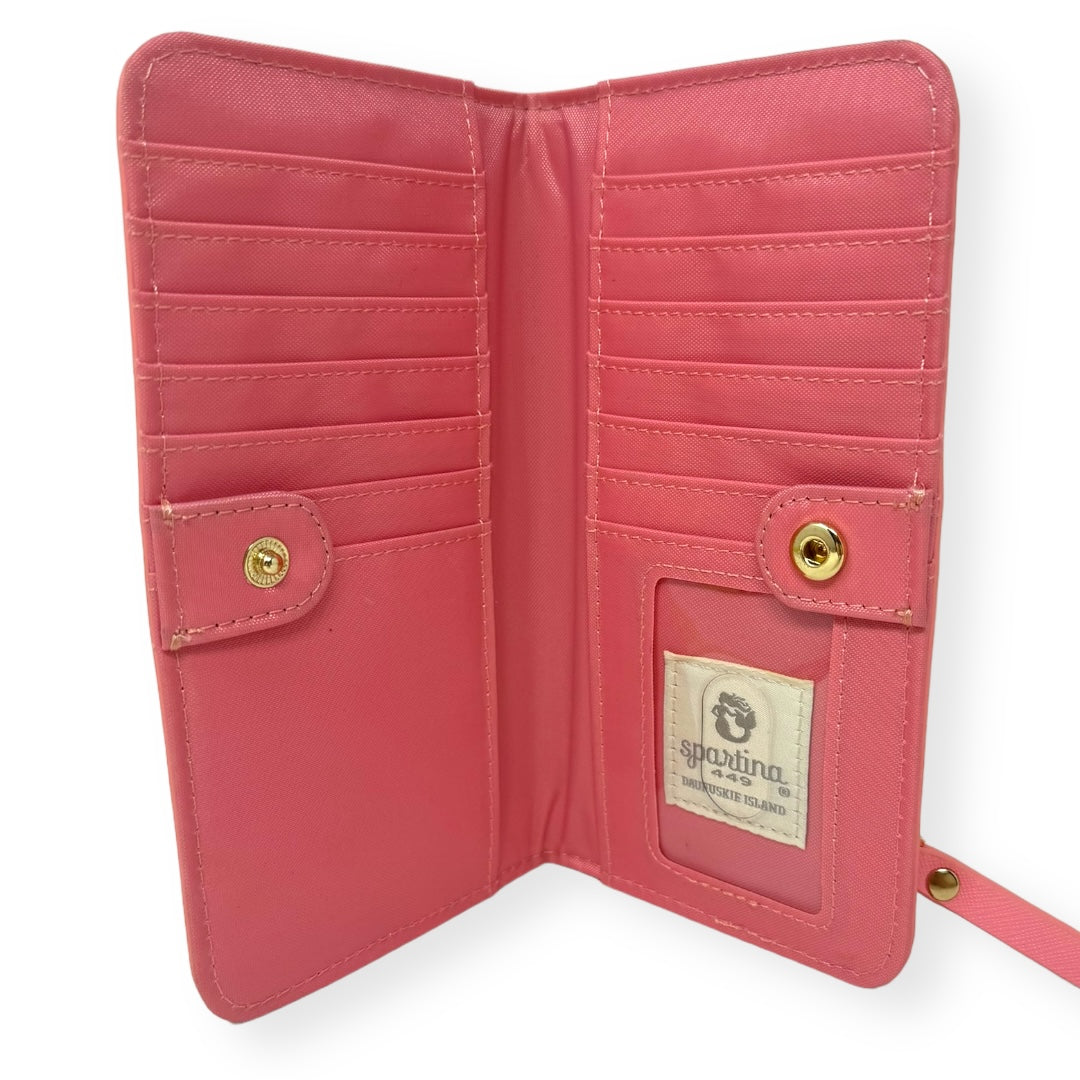 Snap Wallet Palmetto Frond in Red Spartina, Size Medium