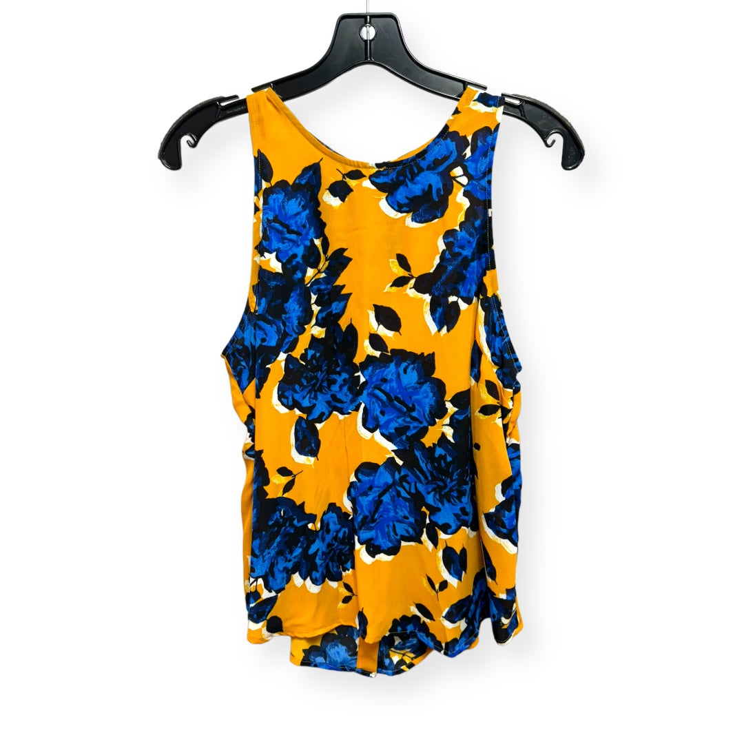 Floral Print Top Sleeveless Who What Wear, Size M