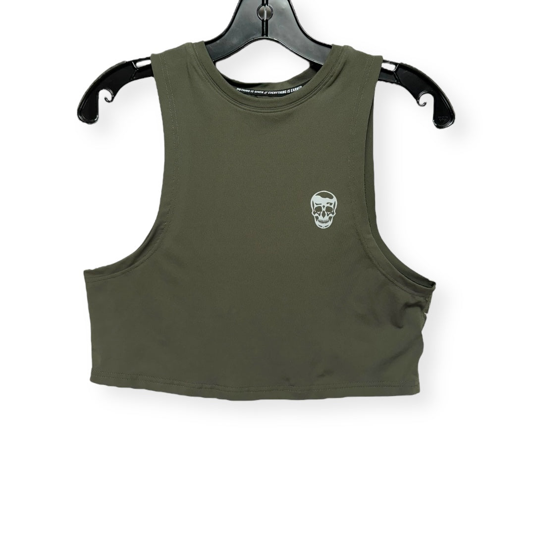 Green Athletic Tank Top Gym Reaper, Size Xs