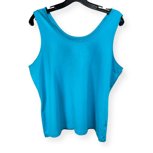 Blue Top Sleeveless Peck And Peck, Size Xl