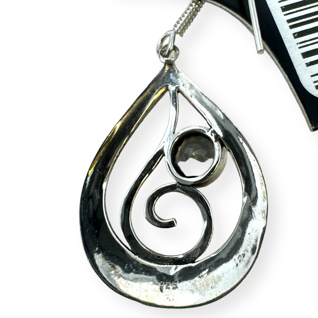 Spiral Sterling Silver Earrings