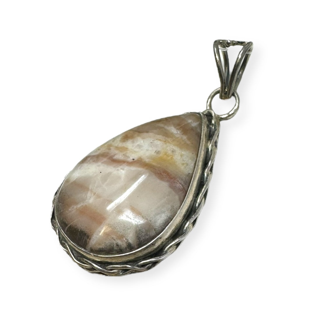 Stone & Sterling Silver Pendant Unknown Brand