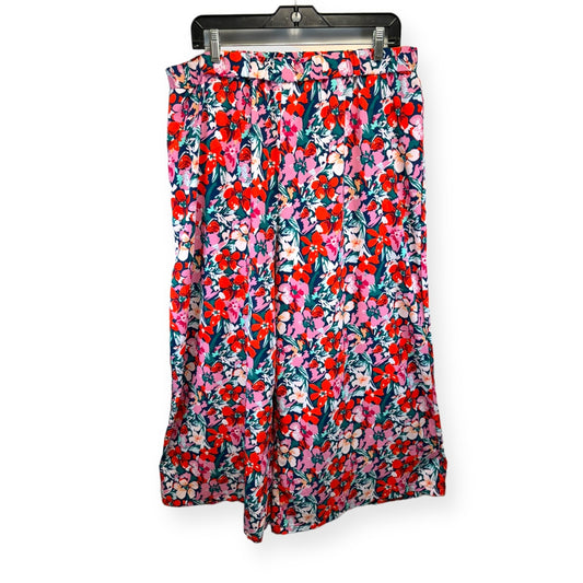 Floral Print Pants Wide Leg Unknown Brand , Size 3x