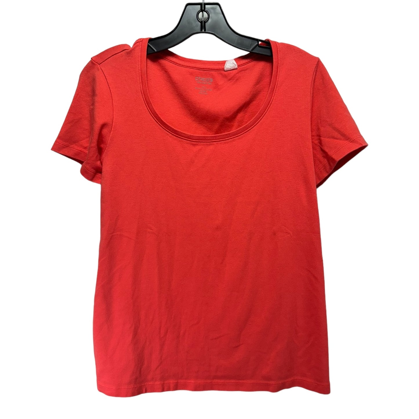 Coral Top Short Sleeve Chicos, Size L