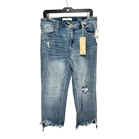 Jeans Straight By Liverpool In Blue Denim, Size: 8