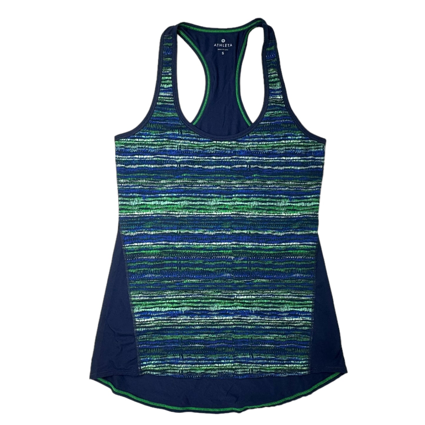 Blue & Green Athletic Tank Top Athleta, Size S