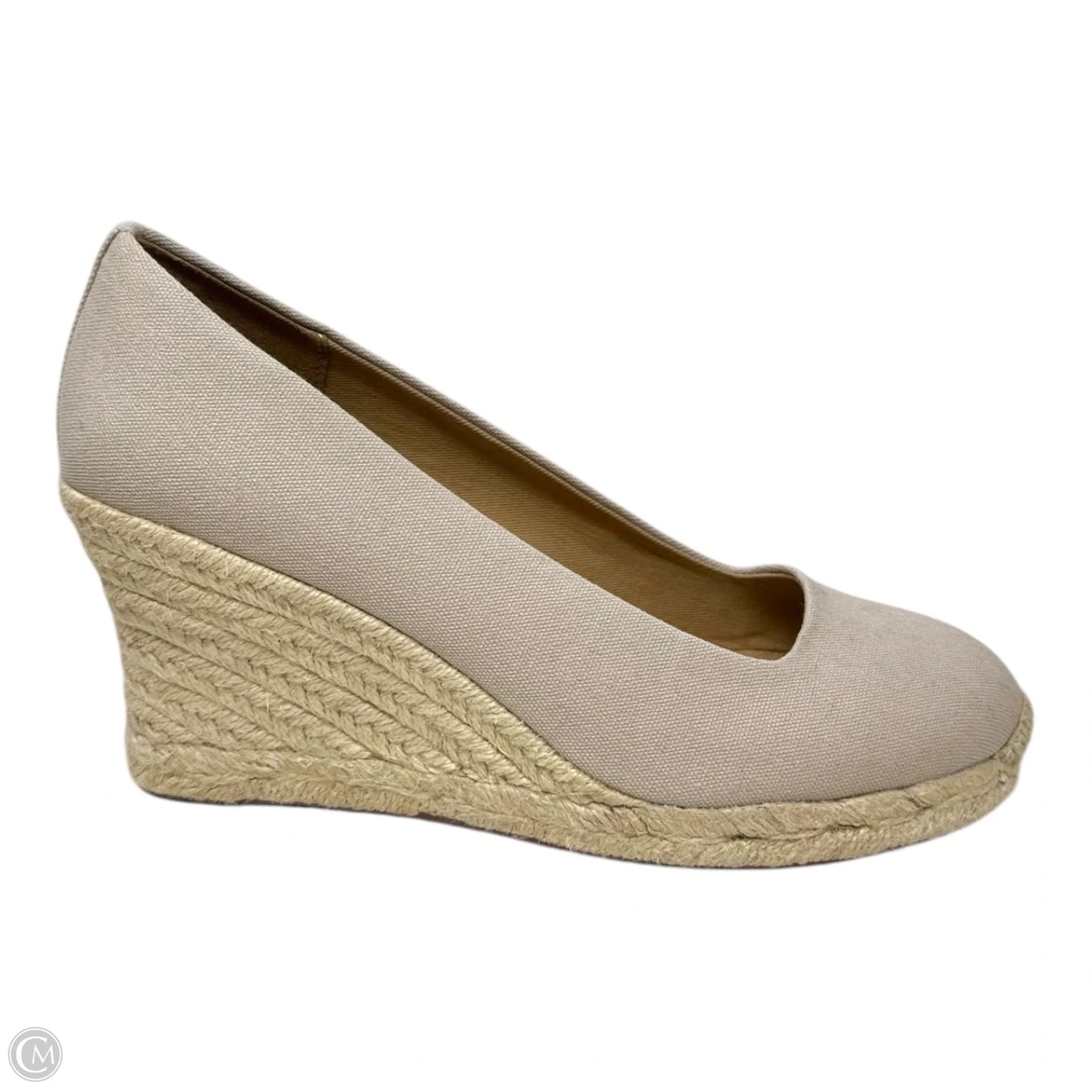 Canvas Espadrille Wedges By J. Crew In Beige, Size: 7.5