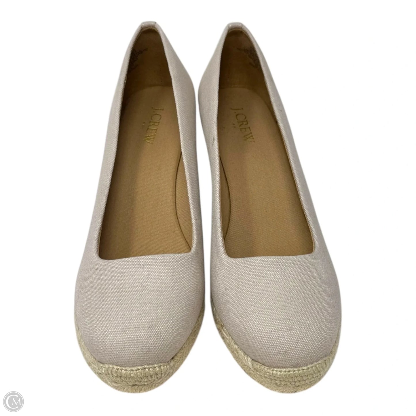 Canvas Espadrille Wedges By J. Crew In Beige, Size: 7.5