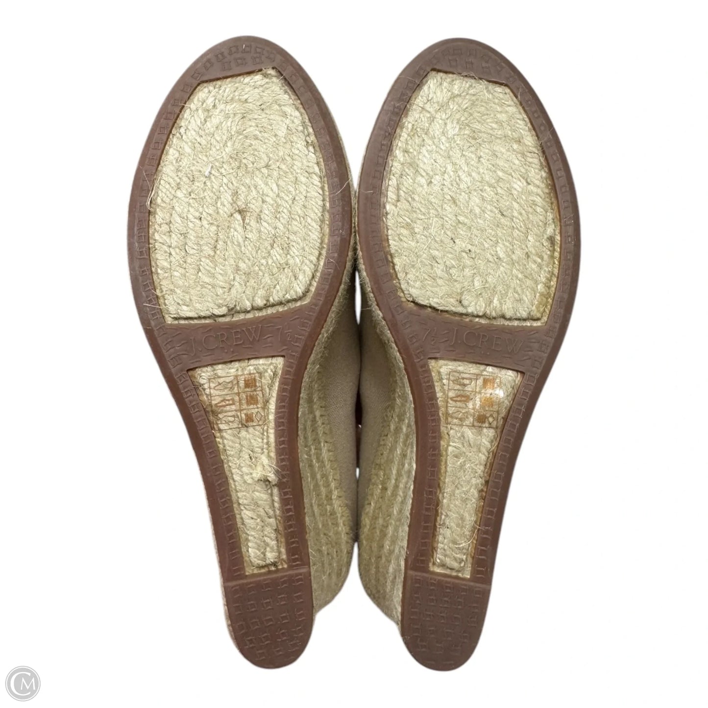 Canvas Espadrille Wedges By J. Crew In Beige, Size: 7.5