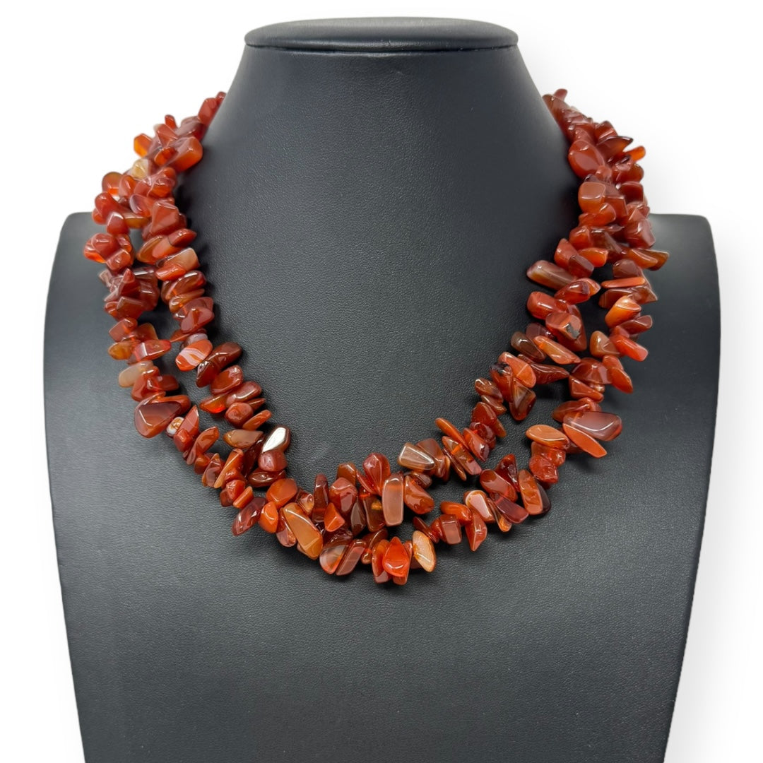 Carnelian Chip Necklace