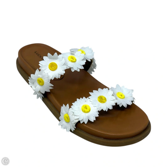 Pallyon Double Band Daisy Sandals By Lucky Brand In Floral Print, Size: 7